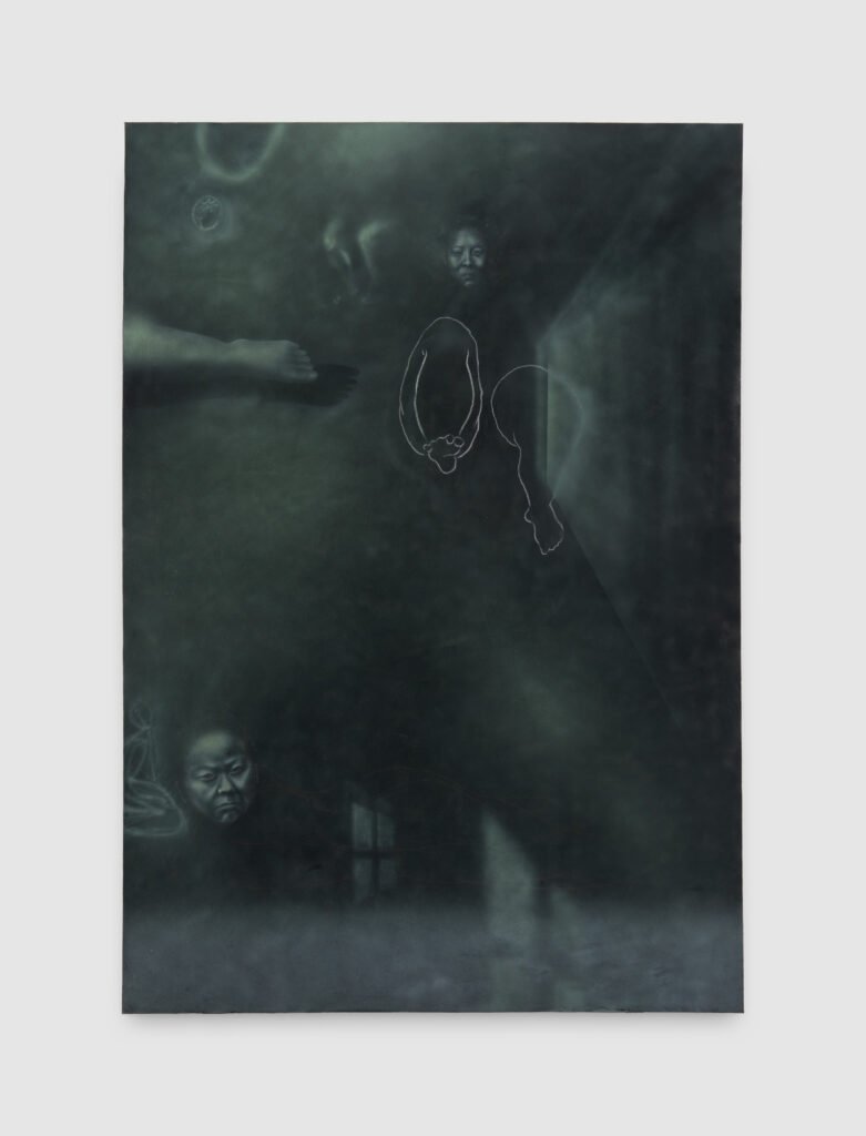 I see something yellow, 2026
Acrylic and wax crayon on canvas
172 x 120 cm
67 ¾ x 47 ¼ in