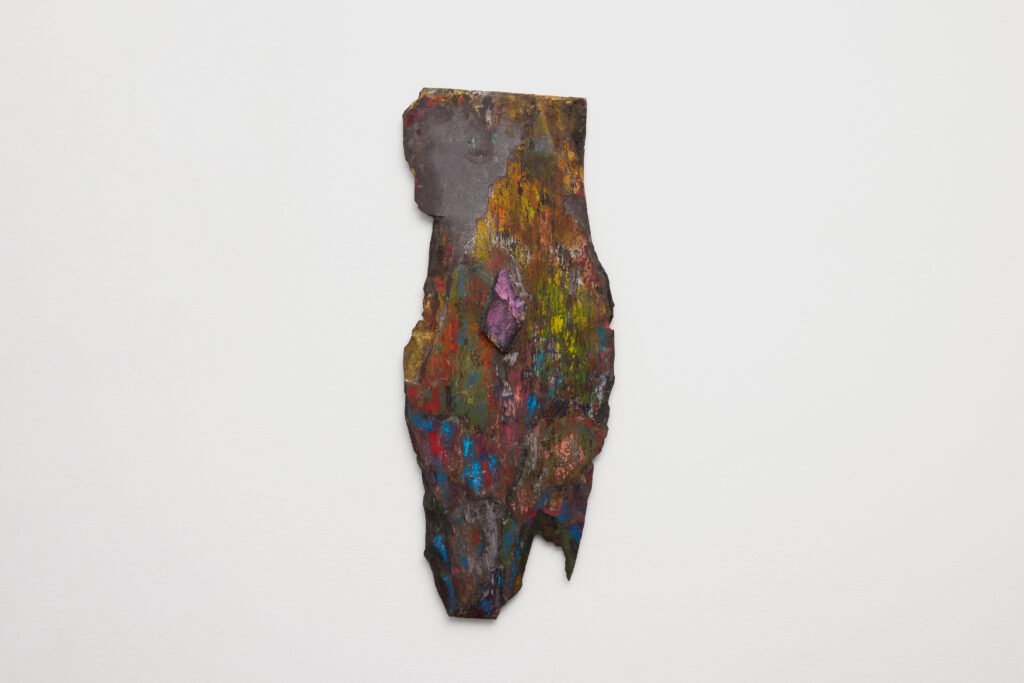 Guardian Stone, 2026
Oil, oil stick, oil pastel and pigment on repurposed Welsh slate
46 x 30 cm
18 x 11 ¾ in