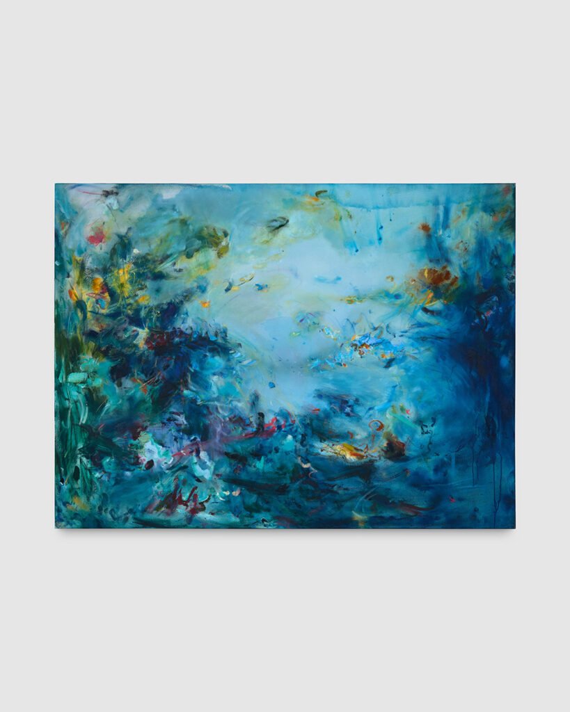 I will miss my mom when I walking to the moon, 2026
Acrylic, oil, oil stick and wax on canvas
120 x 160 cm
47 ¼ x 63 in
